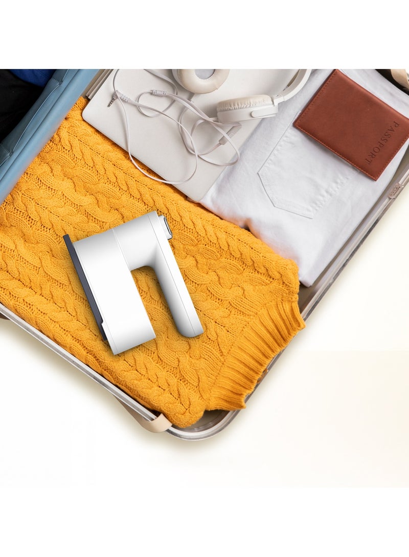 بورودو مكواة بخار محمولة من لايف ستايل هيت بالس، مولدة بخار بالموجات فوق الصوتية 10W / مكواة بخار محمولة ببطارية 5200 مللي أمبير/ساعة / كي بخاري للسفر / كي متواصل لمدة 40 دقيقة - أبيض - Image 3