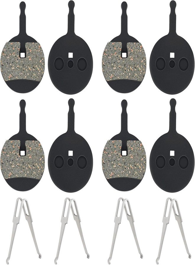 CYBIC Bicycle Disc Brake Pads, Semi-Metallic Compound, Black and Grey, 4 Pairs - Image 2