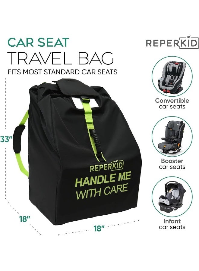 Reperkid Car Seat Travel Bag for Air Travel Airplane Backpack Wheels Gate Check Bag Cover for Flight Check In - Image 4