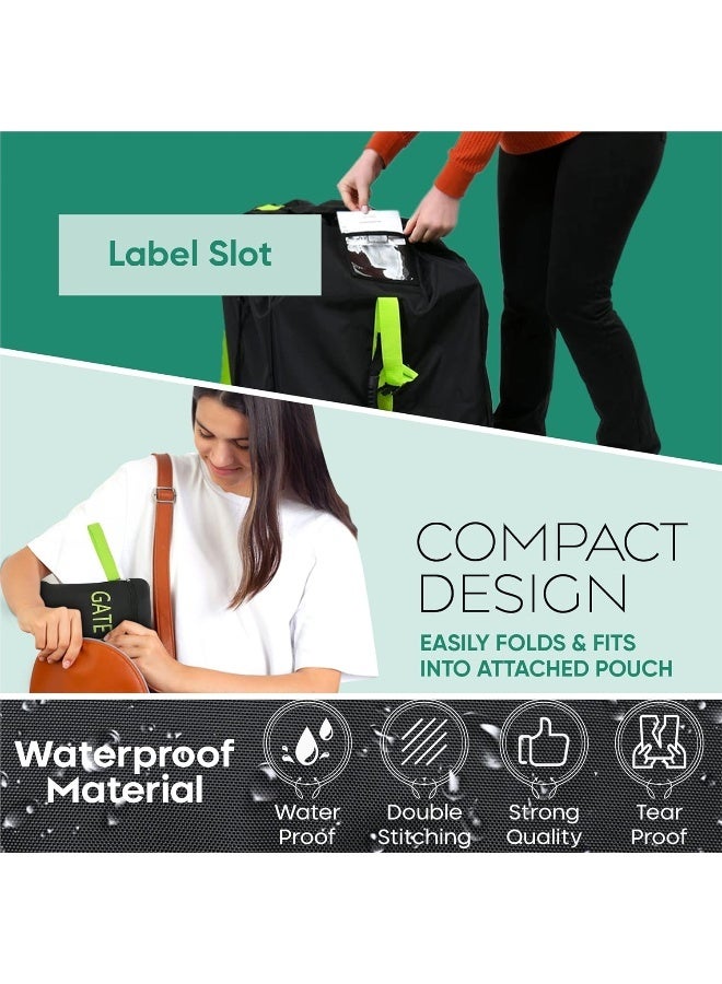 Reperkid Car Seat Travel Bag for Air Travel Airplane Backpack Wheels Gate Check Bag Cover for Flight Check In - Image 3