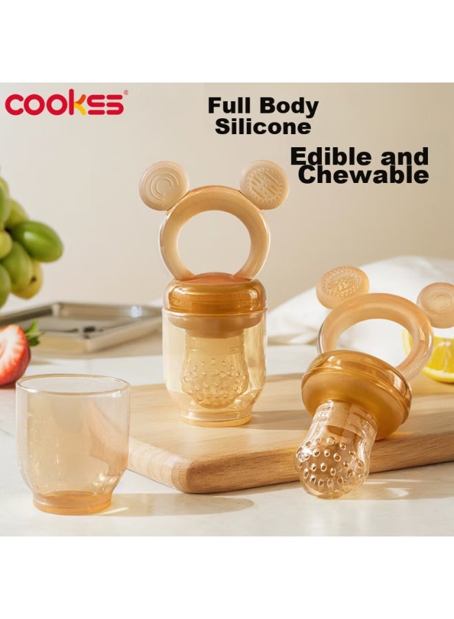 Cookss Baby Fruit Teether, Infant Fruit And Vegetable Chew Toy, Fruit And Vegetable Feeding Bag, Suitable For 4 Months And Above - Image 1