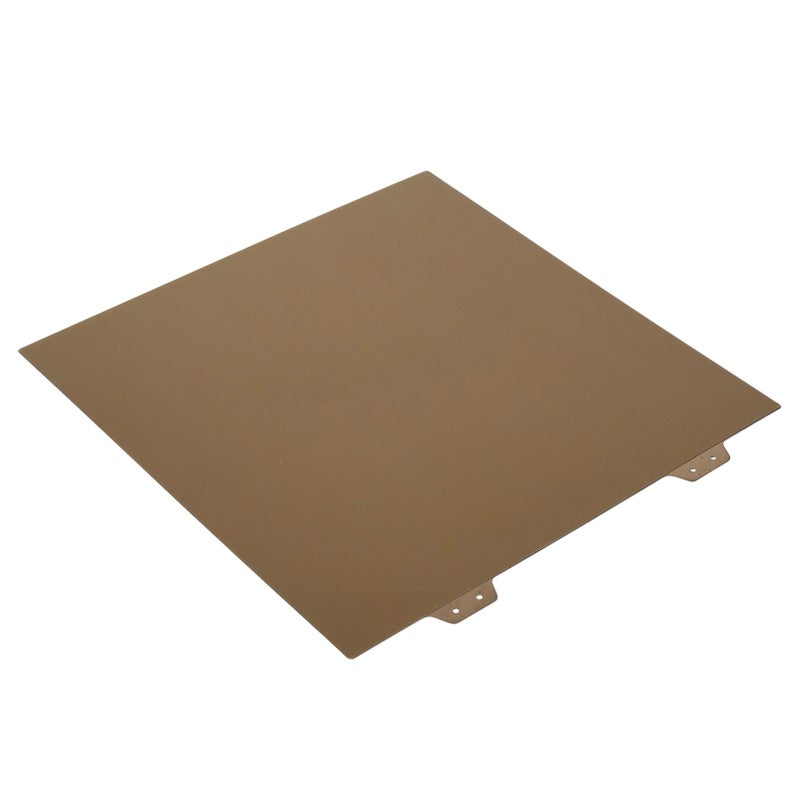 Spring Steel Sheet Double Sided PEI Gold Powder Flexible Build Plate for 3D Printing 355x355mm - Image 2