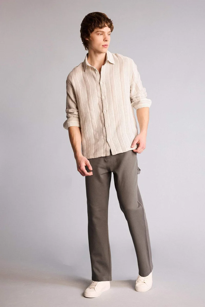 DeFacto Boxy Fit 100% Cotton Shirt