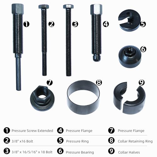 DPTOOL Power Steering Pump Pulley Puller Remove Install Tool Compatible with Ford GM - Image 2