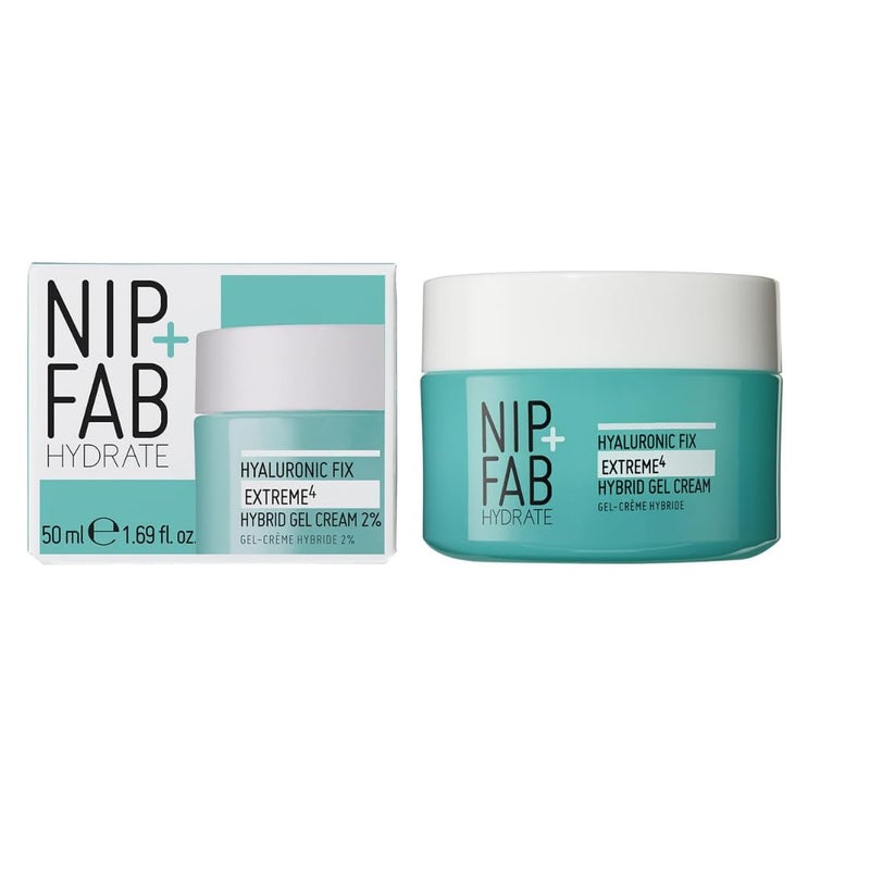NIP+FAB Nip + Fab 2% Hyaluronic Acid Gel Cream for Face Anti-Aging Hydrating Moisturizer for Fine Lines and Wrinkles, Skin-Plumping Skin Care, Smoothing, Moisturizing, Multicolor, 50ML - Image 2
