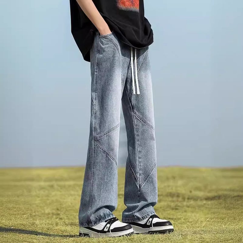 Unisex Classic Denim Jeans Loose Fit Daily Outdoor Wear - Image 4