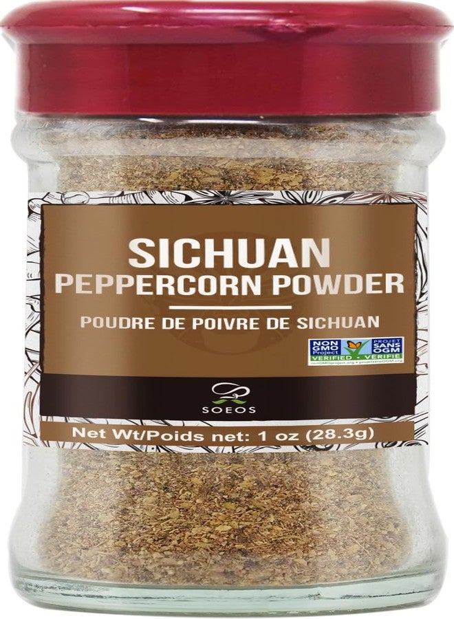 Soeos Sichuan Peppercorn Powder 1oz (28.3g), Non-GMO Verified, Szechuan Peppercorn, Ground Sichuan Green Peppercorns, Green Sichuan paper Powder, Mapo Tofu Essential Ingredient - Image 1