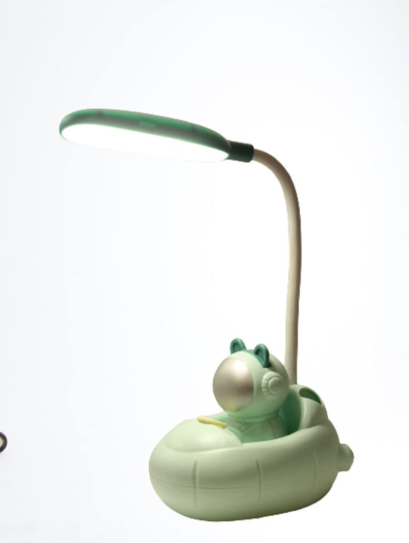 Lilone Astronaut Spaceship Night Light Lamp for Study Table Green USB Rechargeable - Image 4