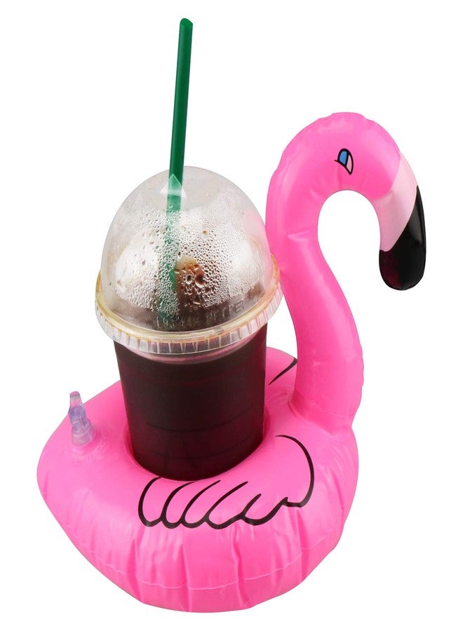 Aoutacc 12 Pack Inflatable Palm Tree, Flamingo, Pineapple, Cactus Drink Cup Holders for Pool Party - Image 2