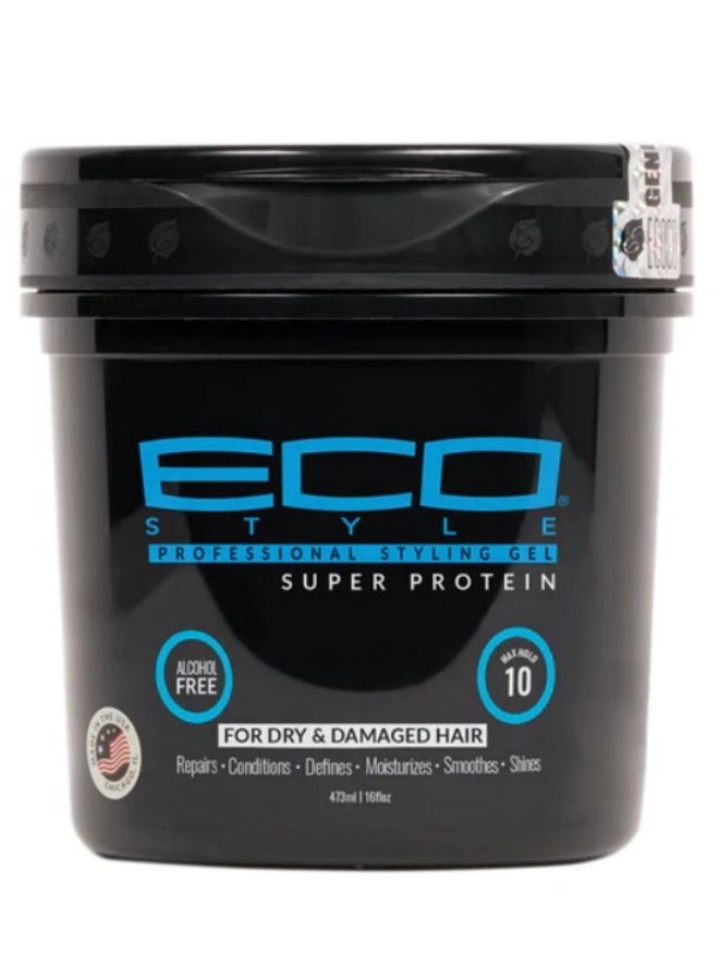 إيكو ستايل جل تصفيف الشعر ايكو ستايلر برطمان بروتين فائق - اسود 473 مل - Image 2