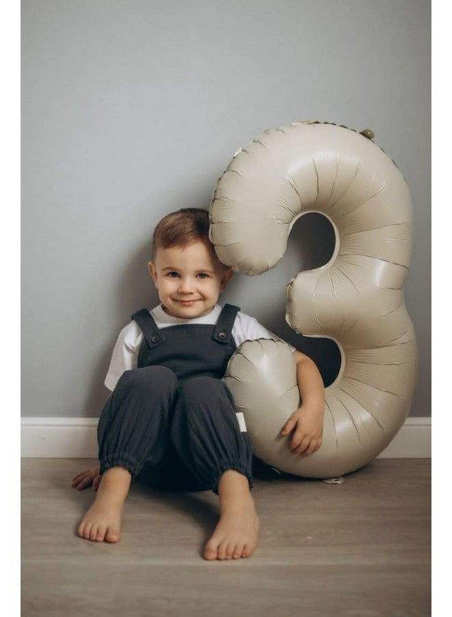 Mluchee Balloon Numbers 40 Inch 5 Ballon for 5th Birthday Decorations, 15 25 35 50 Big Cream White Number Balloons for Wedding Photo Shoot Party Decor - Image 5