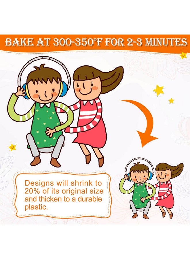 كريداز Shrinky ورق فني Cridoz 50 قطعة أوراق Shrinky يتقلص فيلم بلاستيكي لسلاسل المفاتيح والأطفال علامات فنية إبداعية - Image 5