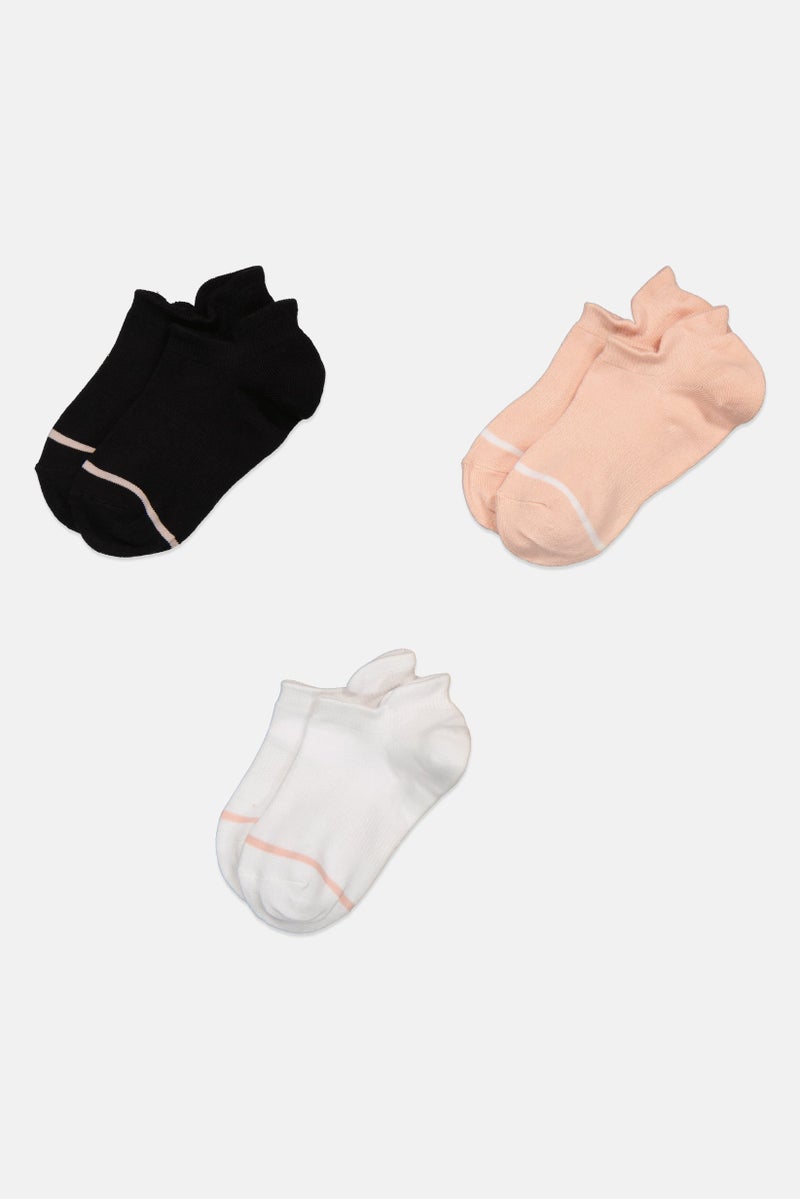 ANTA Kids Boy 3 Pairs Brand Logo Ankle Socks, Multicolor - Image 3