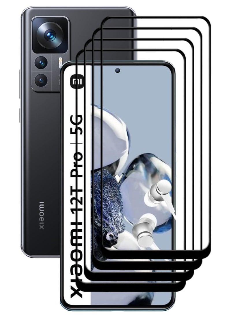 ACLIX 4 Pieces Antistatic ESD Dustproof Premium Quality High Definition Tempered Glass Screen Protector Designed For Xiaomi 12T Pro - Image 1