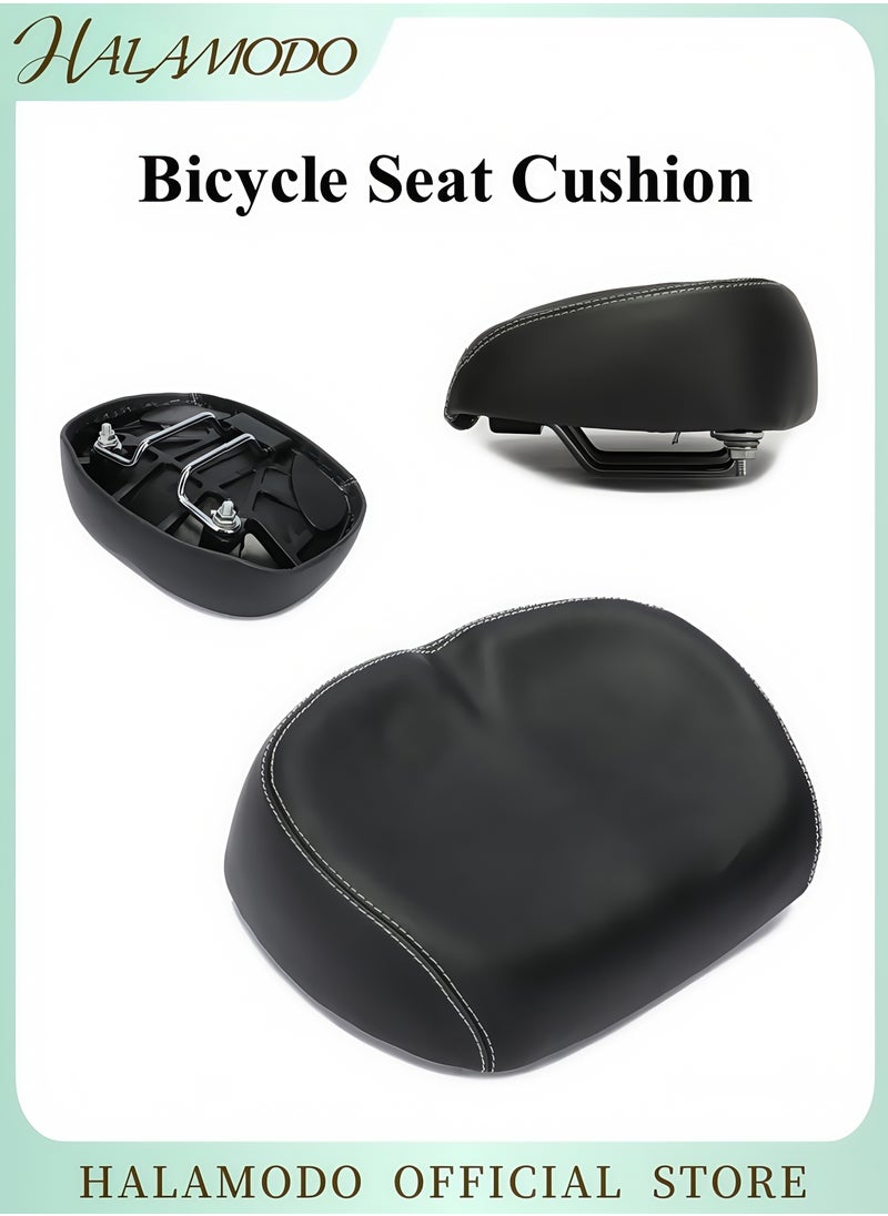 HALAMODO - No Nose Cushion Bicycle Seat High Elastic Sponge Cushion Ergonomic Pressure Relief Design Double Layer Shock Absorption Comfortable Experience - Image 1
