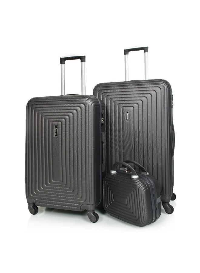 مورانو طقم شنط سفر من مورانو مكون من أربع قطع لون رمادي - Image 3