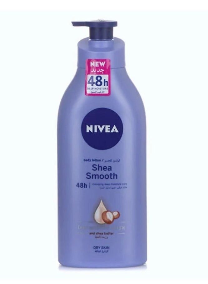 Nivea Shea Smooth Body Lotion, Dry Skin, 625ml - Image 2