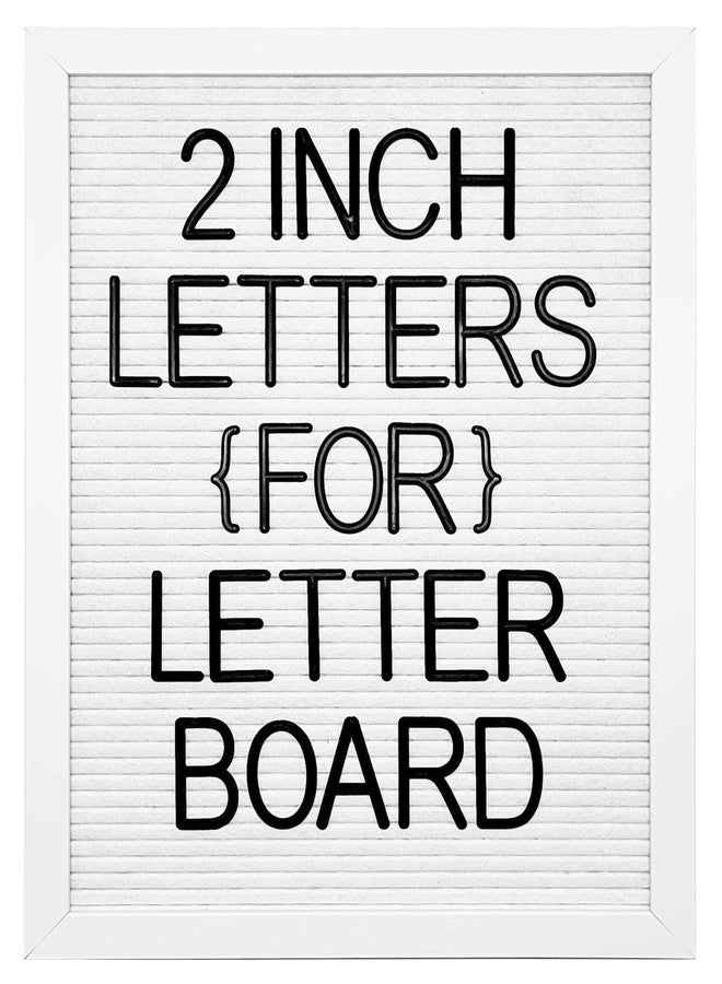 G GAMIT Felt Letter Board Letters Set - Pre-cut 227pcs 2 inch Tall Black Letters (No Board Included) - Image 1