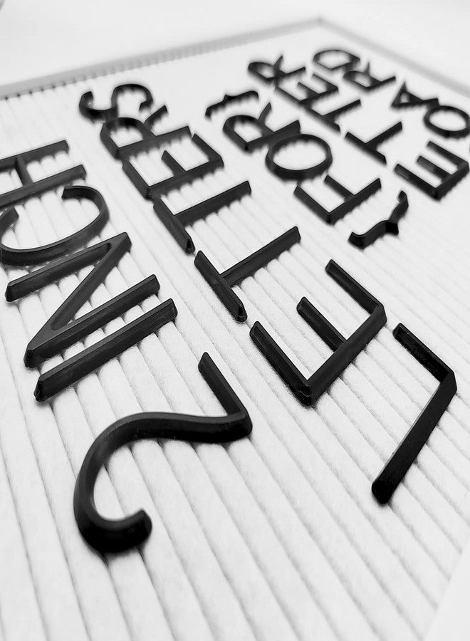 G GAMIT Felt Letter Board Letters Set - Pre-cut 227pcs 2 inch Tall Black Letters (No Board Included) - Image 5