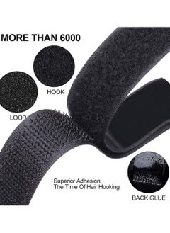 Beauenty Hook and Loop Tape, Self Adhesive Sticky Heavy Duty Tape Reusable Double Sided Roll Strength Velcro Heavy-Duty Stick On Tape-Black(10M)  - Image 2