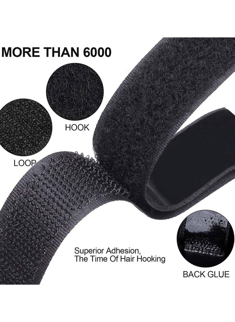 Beauenty Hook and Loop Tape, Self Adhesive Sticky Heavy Duty Tape Reusable Double Sided Roll Strength Velcro Heavy-Duty Stick On Tape-Black(10M)  - Image 2