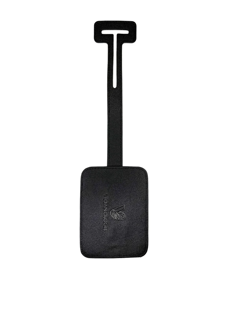 فيجانولوجي Luggage Tag Made from Recycled Plastic Bottles in Black