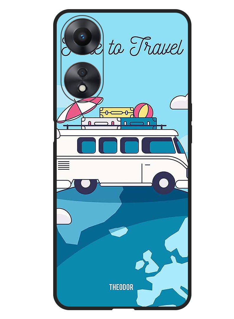 Theodor Protective Case Anti Scratch Shock Proof Bumper Cover For Oppo F23 5G Time To Travel - Image 1