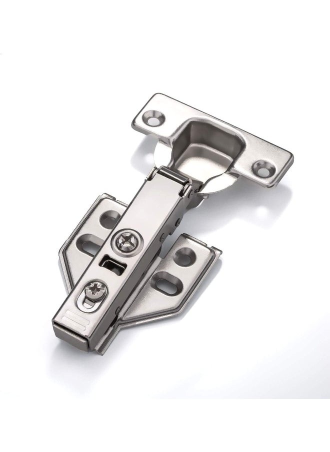 Royal Apex Royal Apex Frameless Cabinet Door Concealed Hinges, Soft-Close, European Inset, Full Overlay, Half Overlay, Nickel Plated For Kitchens, Bathrooms  - Image 1