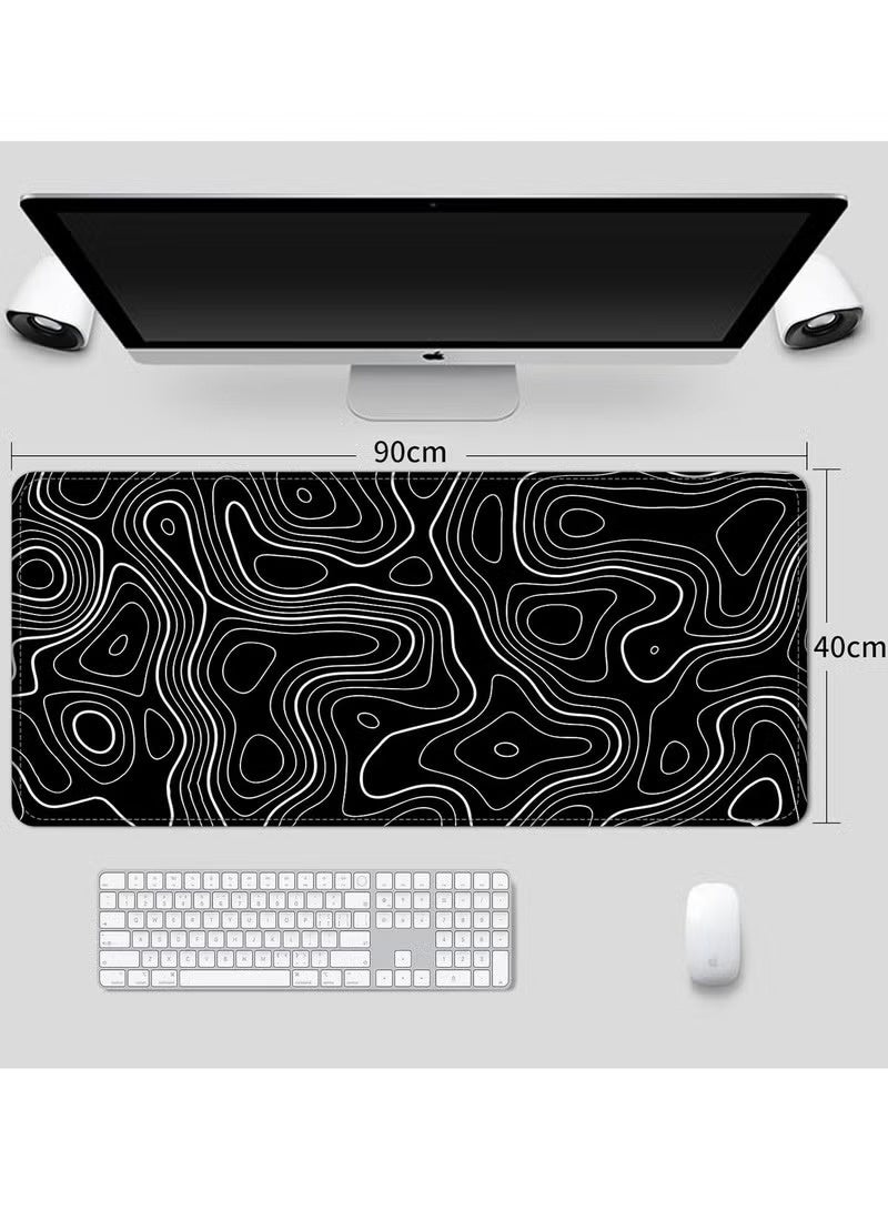 Large Mouse Pad 900x400mm Extended Gaming Mouse Pad Non-Slip Rubber Base Mouse pad Office Desk Mat Desk Pad Keyboard Mouse Pads Forest Pattern - Image 2