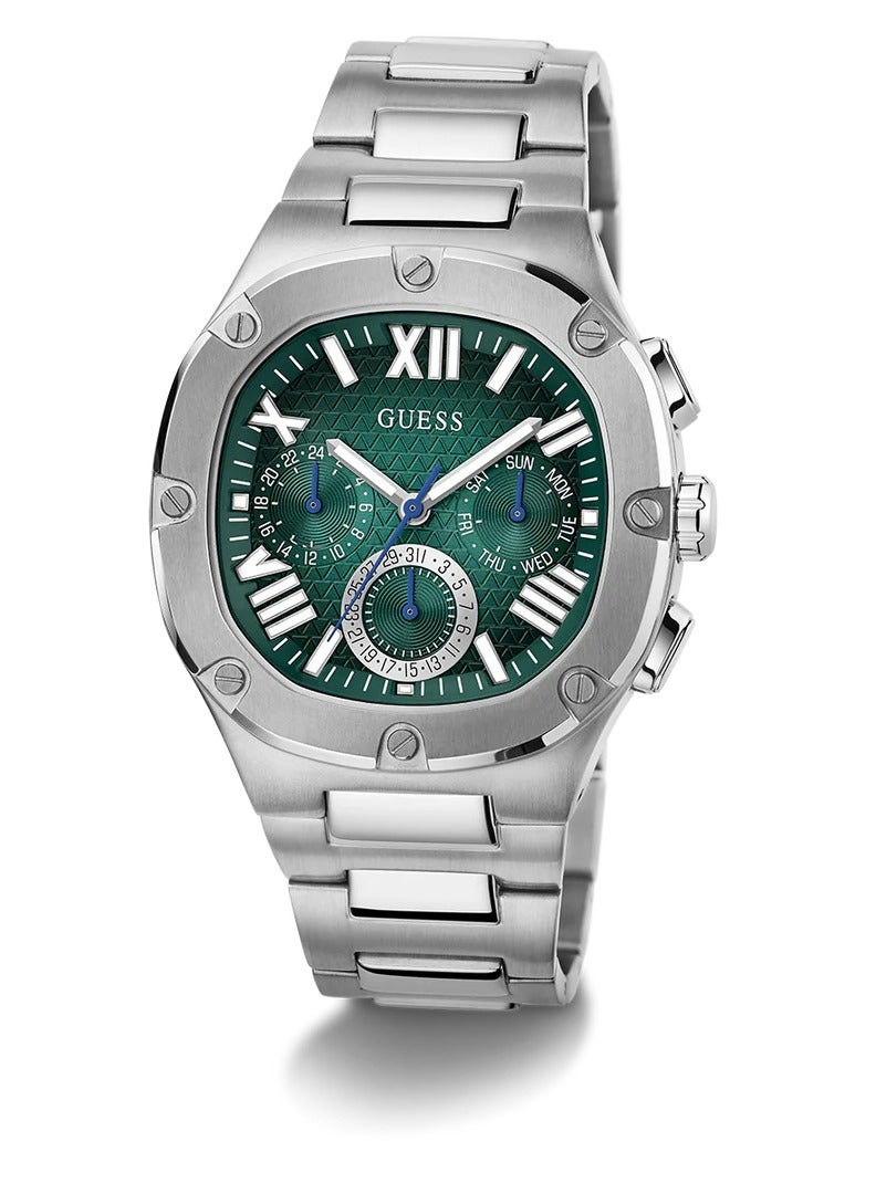 GUESS Men's Silver Tone Multi-function Watch - GW0572G6 - Image 1