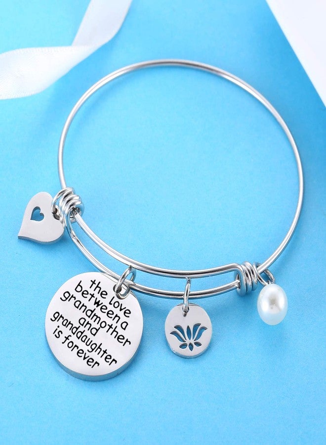 Nimteve Grandma Gifts The Love Between A Grandmother And Grandson Granddaughter Is Forever Bracelet (grandmother and granddaughter) - Image 2