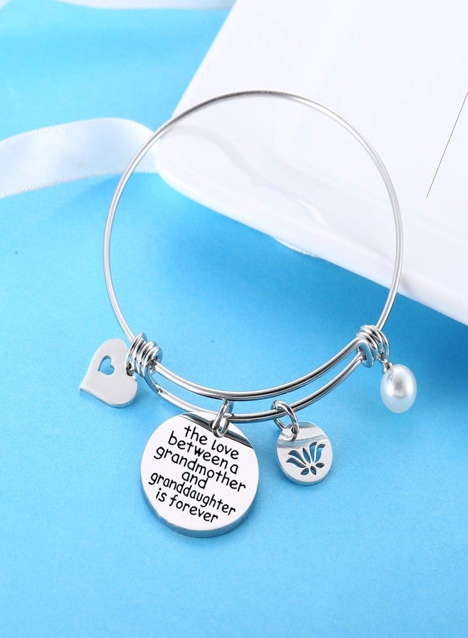 Nimteve Grandma Gifts The Love Between A Grandmother And Grandson Granddaughter Is Forever Bracelet (grandmother and granddaughter) - Image 4