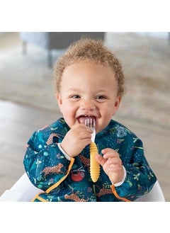 BUMKiNs Long Sleeve Apron (6-24 Months) - Jungle  - Image 2