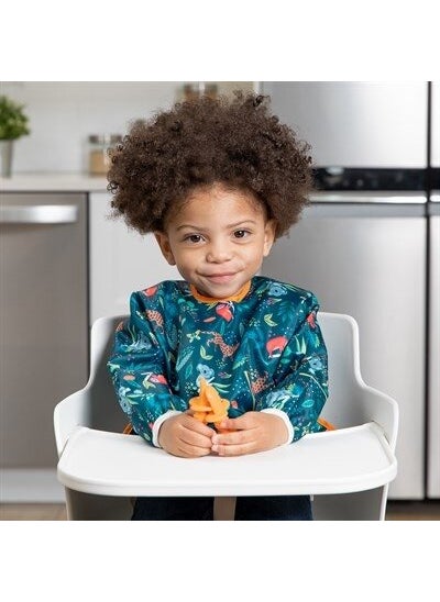 BUMKiNs Long Sleeve Apron (6-24 Months) - Jungle  - Image 4