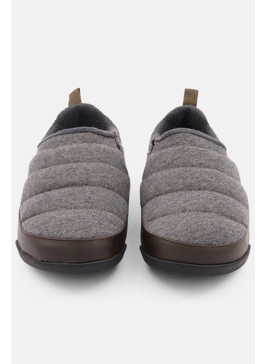 Sun Stone Men Derek Quilted Slip On Casual Shoes, Grey  - Image 4