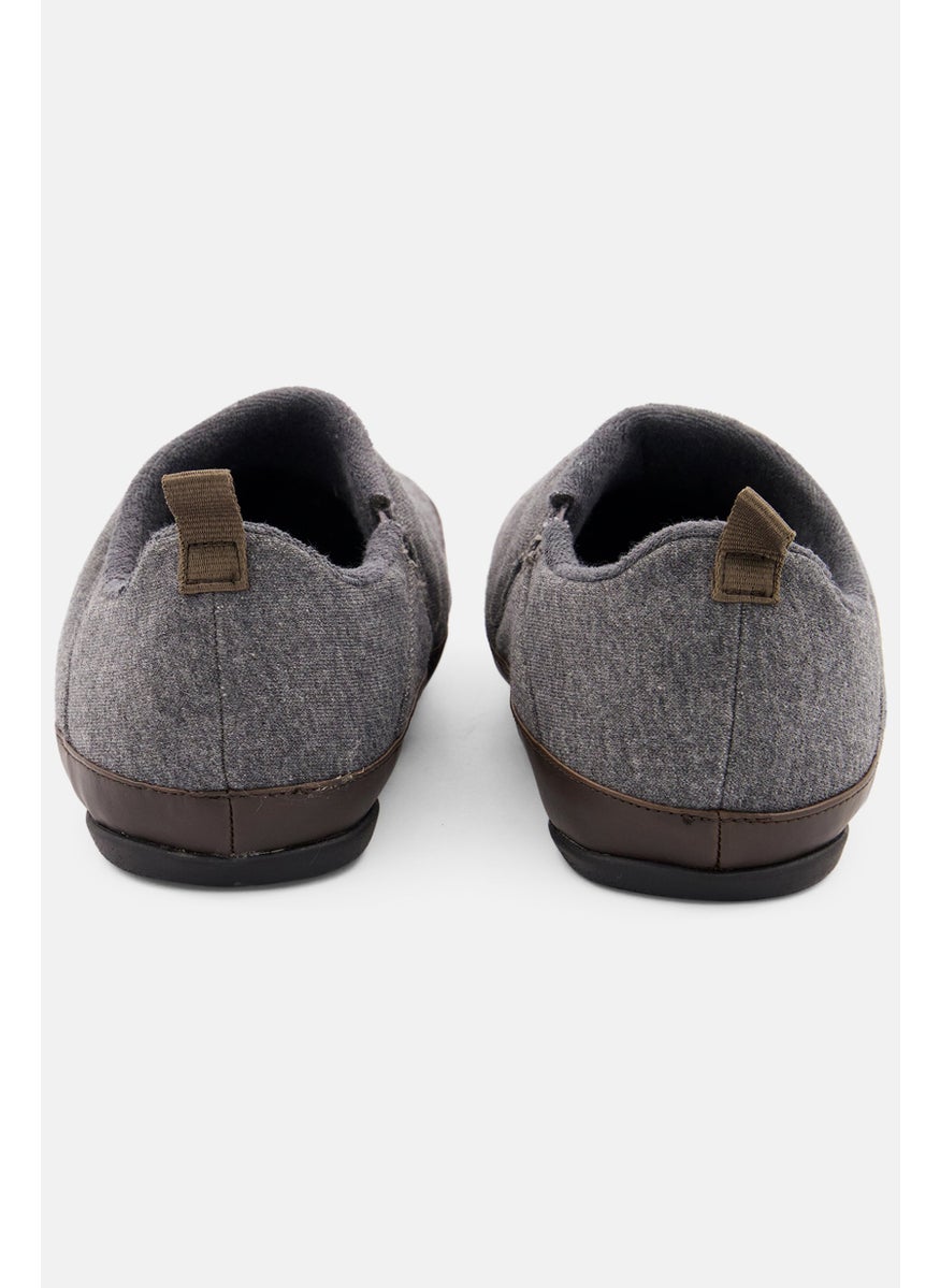 Sun Stone Men Derek Quilted Slip On Casual Shoes, Grey  - Image 3