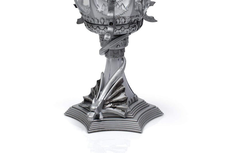 Harry Potter Triwizard Cup Battery Operated Mood Light | 13-Inch Tall LED Lamp,Silver - Image 4