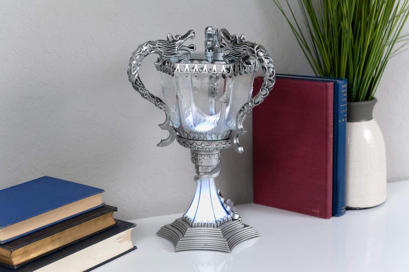 Harry Potter Triwizard Cup Battery Operated Mood Light | 13-Inch Tall LED Lamp,Silver - Image 5