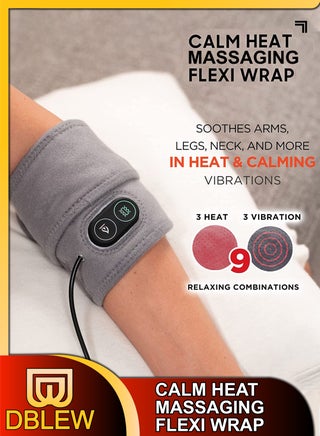 Calm Heat Flexi Wrap Personal Electric Heating Pad Vibration Massager 9 Relaxing Combinations For Muscles And Joints Massage Therapy Soreness Pain Relief Wrist Forearms Leg Arm Knee Calf Ankle Elbow - pzsku/Z694BAD9F9D9AB9FF11CBZ/45/1746217176/26e0948e-570f-4b8f-bb47-ae0ed1617be7