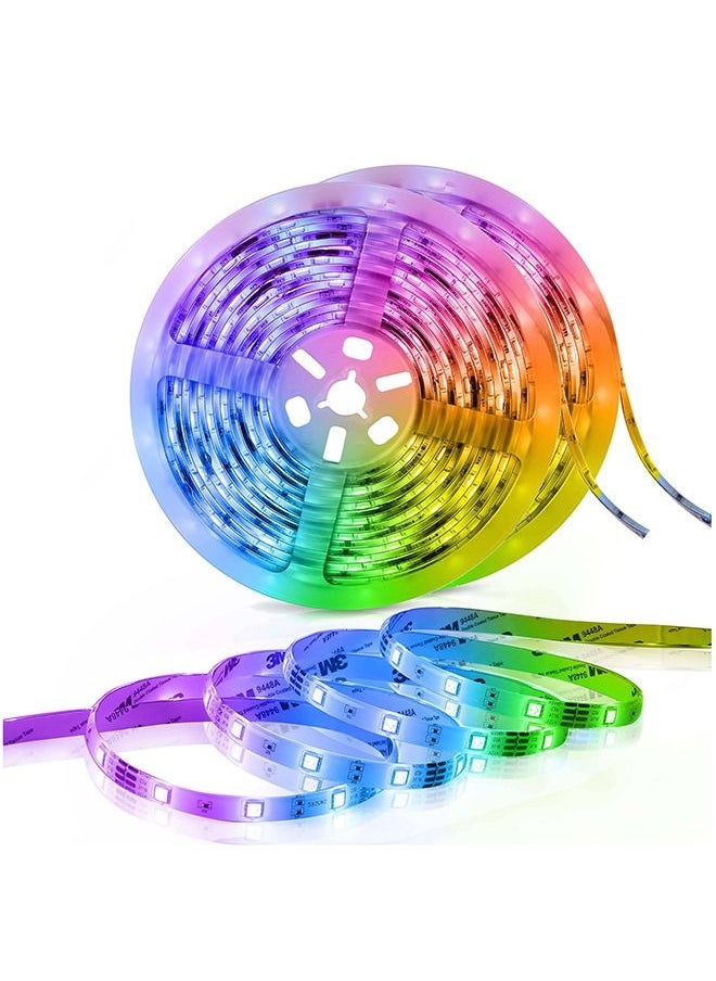 blupebble - Homm by Blupebble Lumina Smart RGB LED Lights Strips 16M Colors, Led Color Changing, Smart App Control, Easy Install, Voice control, Ip65 Rating Waterproof - Image 1