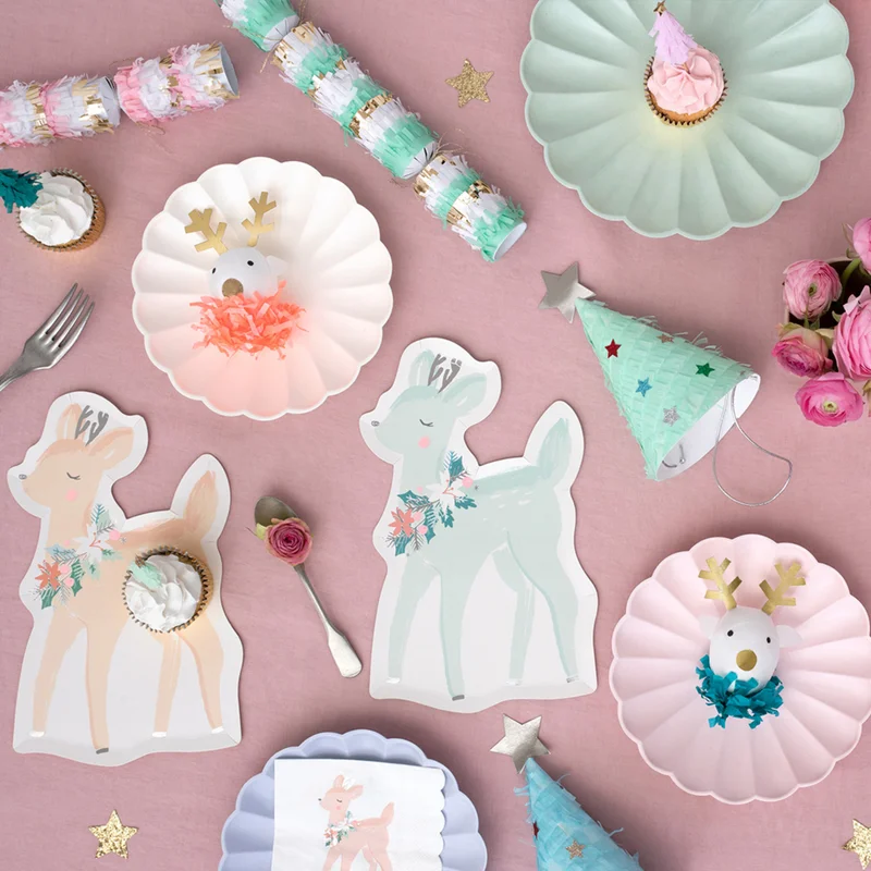 Meri Meri Colourful Deer Plates