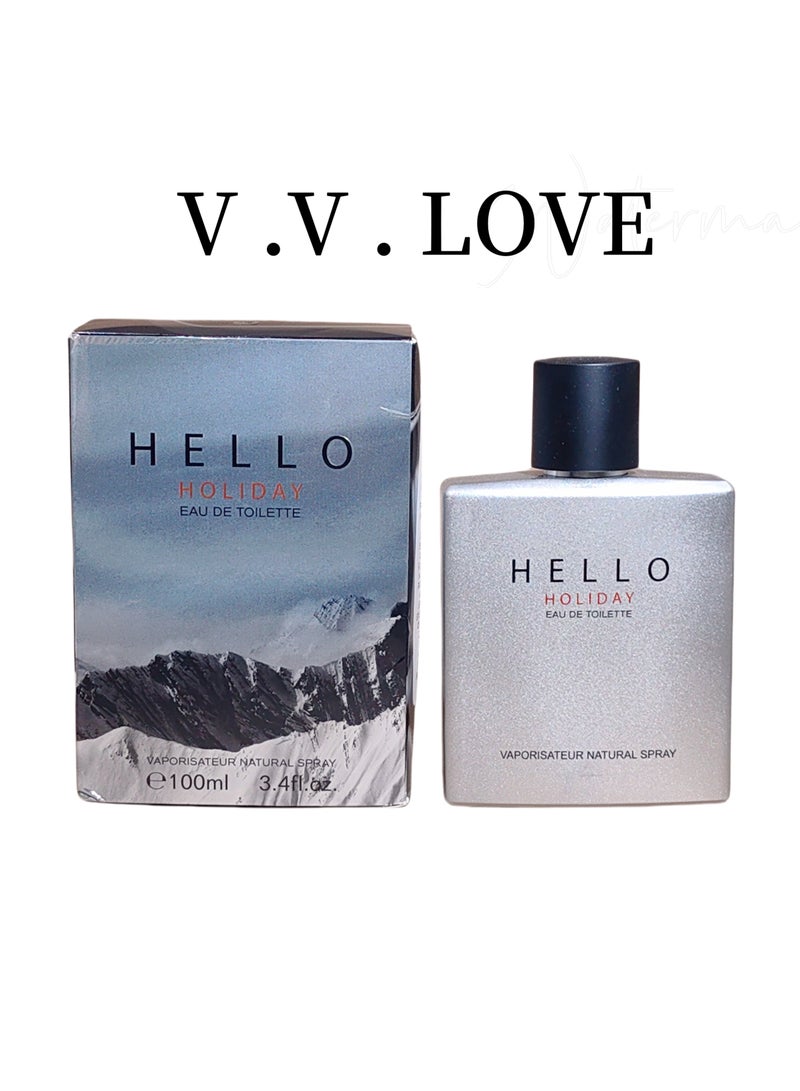 V.V. LOVE V.V.LOVE HELLO HOLIDAY Spicy Woody Men's Perfume/100 ML - Image 1