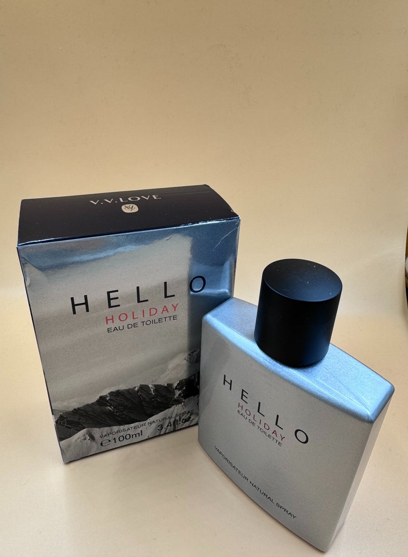 V.V. LOVE V.V.LOVE HELLO HOLIDAY Spicy Woody Men's Perfume/100 ML - Image 2