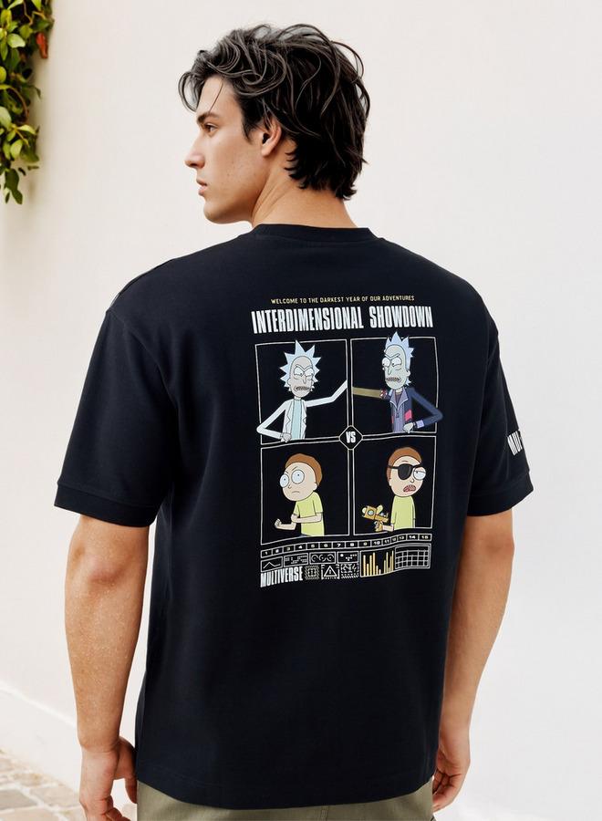 SP Characters Graphic Print Crew Neck T-shirt - Image 3