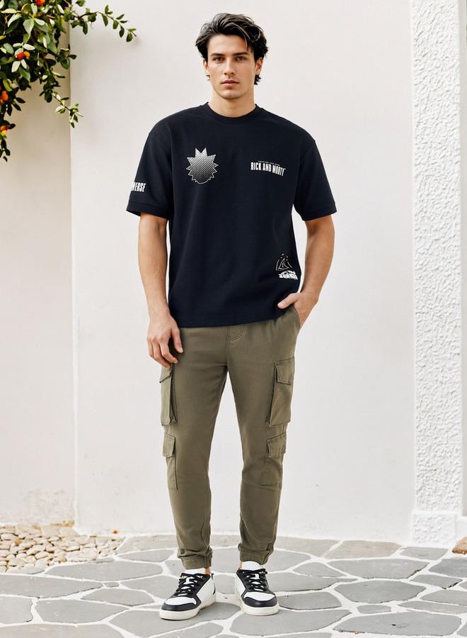 SP Characters Graphic Print Crew Neck T-shirt - Image 2