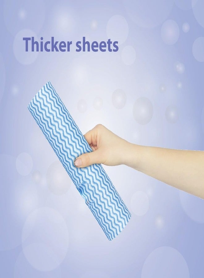Kosher Reusable Kitchen Towel - Washable upto 4500 Times | 80 Sheets X 2 Rolls | Super Soft, High Absorption & Quick Dry Multipurpose Kitchen Paper Towel Roll | Non Woven Cleaning Wipes - Image 3