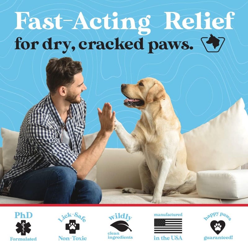 مرهم كفوف الكلاب وايلد أكر 2.65 أونصة - مرهم كفوف للكلاب في أداة تطبيق سهلة على شكل عصا - واقي كفوف الكلاب للكفوف الجافة والمتشققة - Image 2