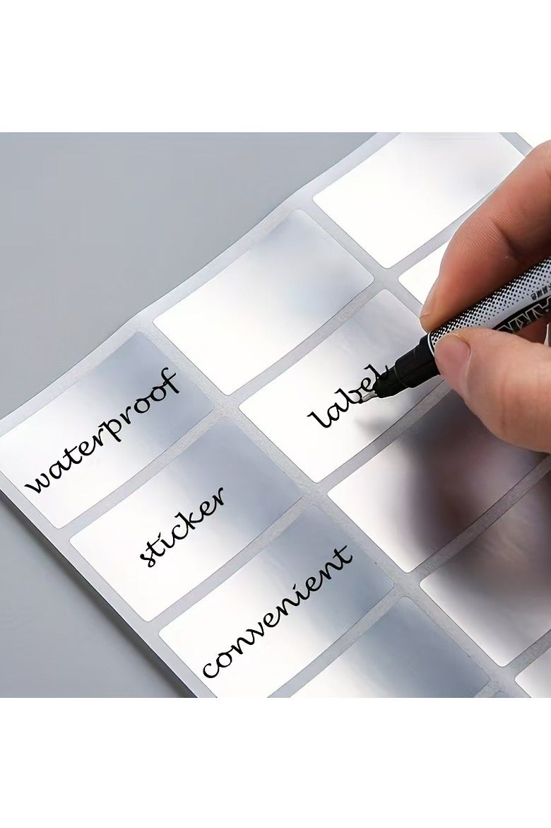 160pcs Removable Waterproof Label Stickers, Freeze Food Design - Ideal for Organizing Address, Office & Home Use, Storage Bins, Moving, Folders - Image 1