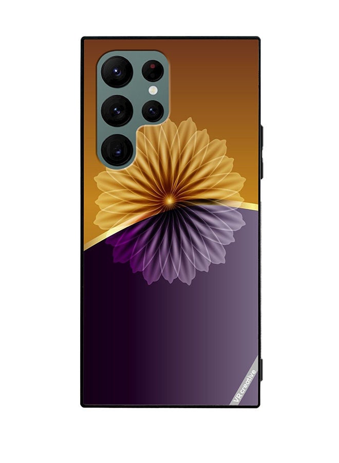 VR CREATIVE Protective Case Cover For Samsung Galaxy S22 Ultra 5G Flower Design Multicolour - Image 1