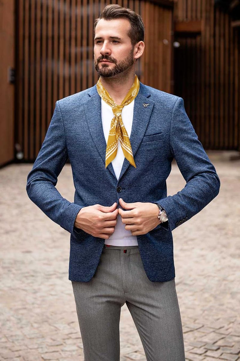 GERINLY Vintage Silk Feel Square Scarf for Men Satin Bandana Tiny Pattern Print Neckerchief Geometry Head Scarf Fashion - Image 4